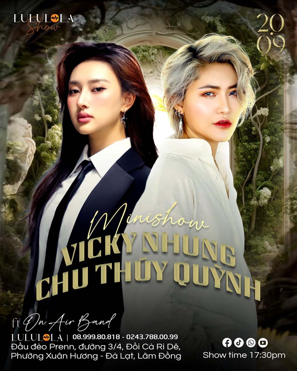 Liveshow VICKY NHUNG - CHU THÚY QUỲNH tại Đà Lạt - Ngày 20/09/2025